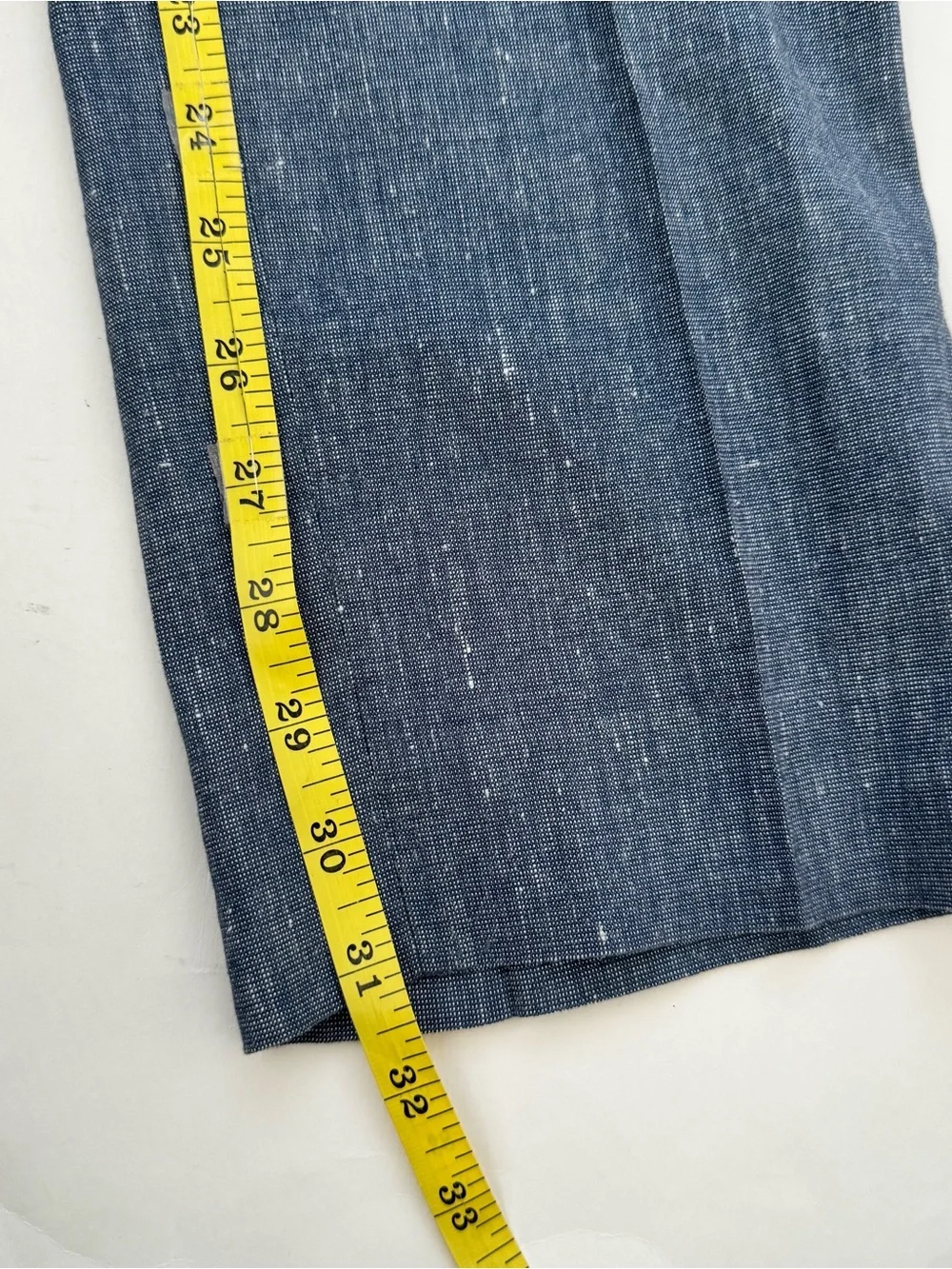 Banana Republic Linen Blend Pants Mens 32x32 Blue Slim Fit Wedding Resort Beach